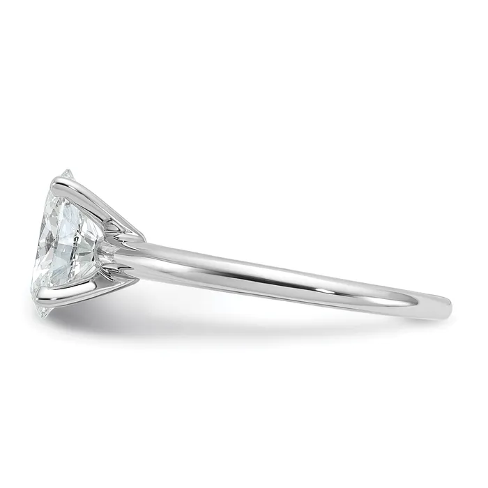 Rings Goldia 14k White Gold 1 12 Ct Lab Grown Diamond VSSI G Oval Solitare Engagement Ring