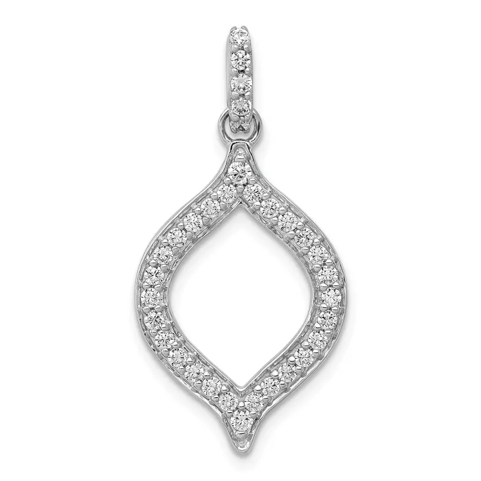 Rings Goldia 14k White Gold 12 Ct Lab Grown Diamond VSSI G Fancy Open Pendant