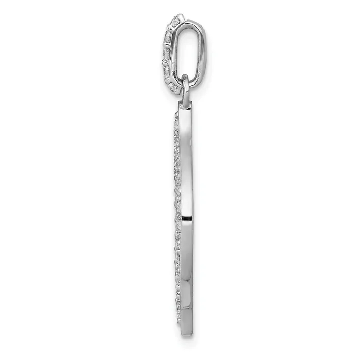 Rings Goldia 14k White Gold 12 Ct Lab Grown Diamond VSSI G Fancy Open Pendant