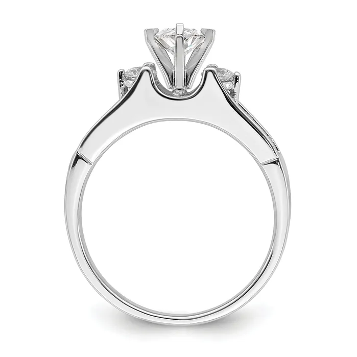 Rings Goldia 14k White Gold 58 Ct Lab Grown Diamond VSSI G Round Engagement Ring