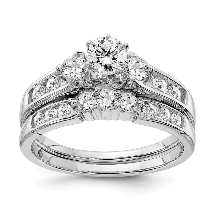 Rings Goldia 14k White Gold 58 Ct Lab Grown Diamond VSSI G Round Engagement Ring