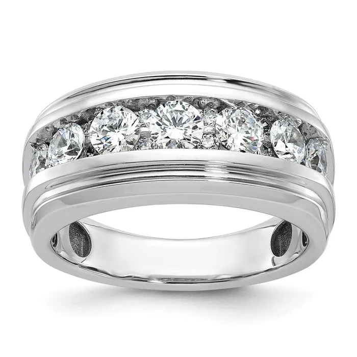 Rings Goldia 14k White Gold Mens 175 carat Diamond Complete Ring