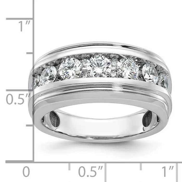 Rings Goldia 14k White Gold Mens 175 carat Diamond Complete Ring