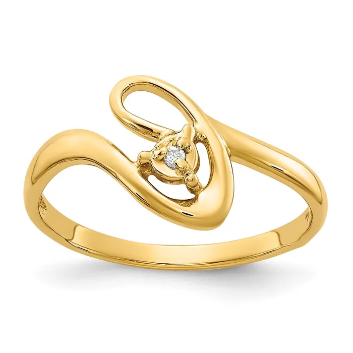 Rings Goldia 14k Yellow Gold Gold Polished AA Diamond ring