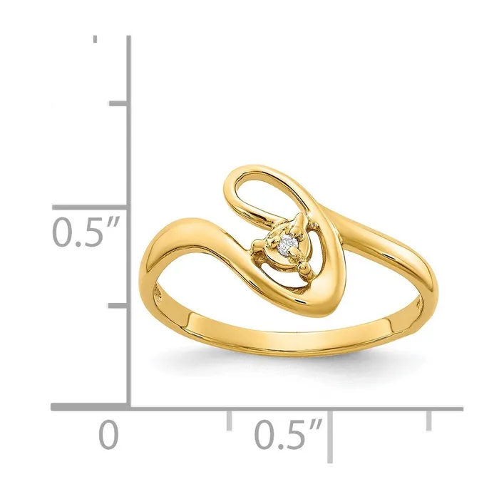 Rings Goldia 14k Yellow Gold Gold Polished AA Diamond ring