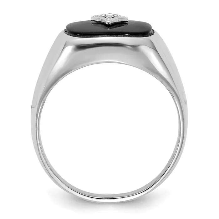 Rings Goldiacom 14k White Gold A Real Diamond mens ring