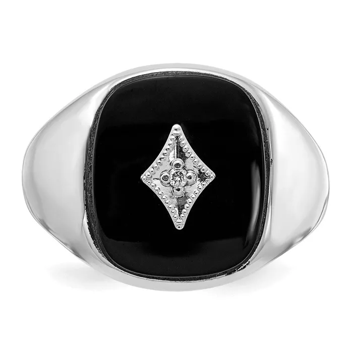 Rings Goldiacom 14k White Gold A Real Diamond mens ring