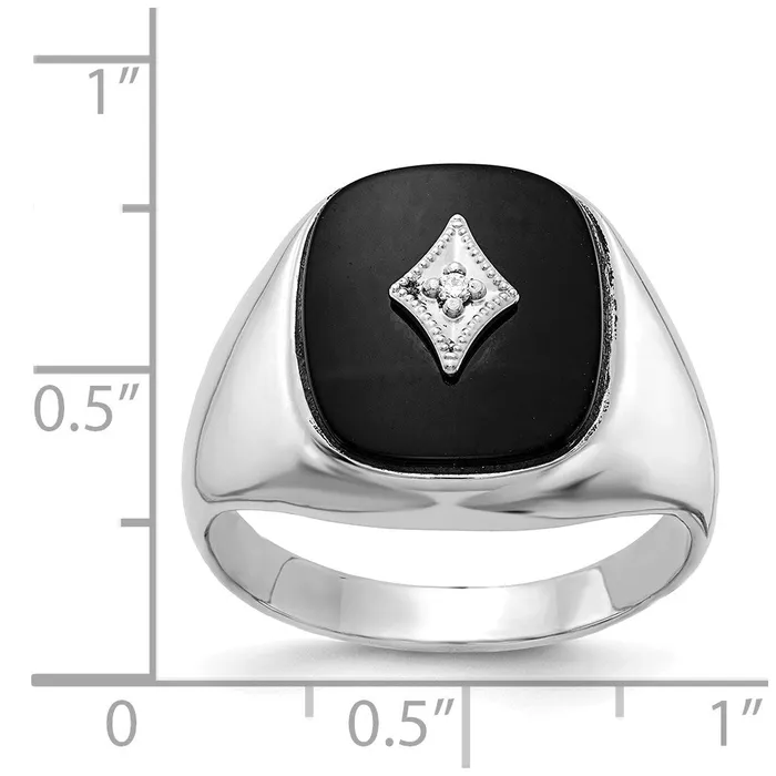 Rings Goldiacom 14k White Gold A Real Diamond mens ring