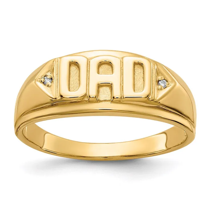 Rings Goldiacom 14K Yellow Gold A Real Diamond mens ring