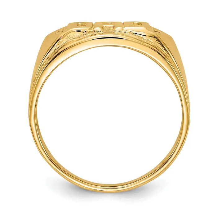 Rings Goldiacom 14K Yellow Gold A Real Diamond mens ring