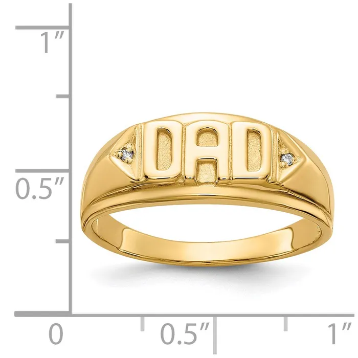 Rings Goldiacom 14K Yellow Gold A Real Diamond mens ring