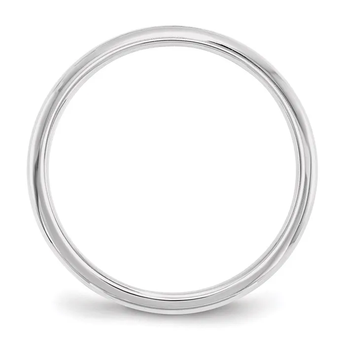 Rings Goldia Solid 10K White Gold 2mm Standard Comfort Fit MensWomens Wedding Band Ring Size 45
