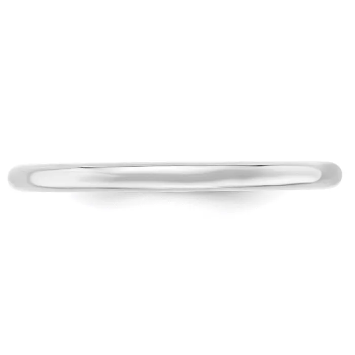 Rings Goldia Solid 10K White Gold 2mm Standard Comfort Fit MensWomens Wedding Band Ring Size 45