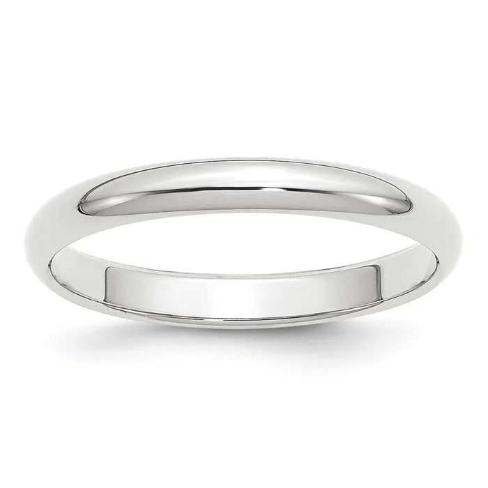 Rings Goldia Solid 10K Yellow Gold White Gold 3mm HalfRound MensWomens Wedding Band Ring Size 5