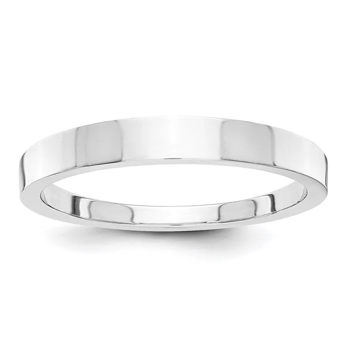 Rings Goldia Solid 10K Yellow Gold White Gold 3mm Tapered Polished MensWomens Wedding Band Ring Size 75