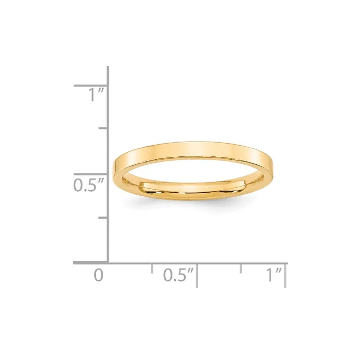 Rings Goldia Solid 14K Yellow Gold 25mm Standard Flat Comfort Fit MensWomens Wedding Band Ring Size 13
