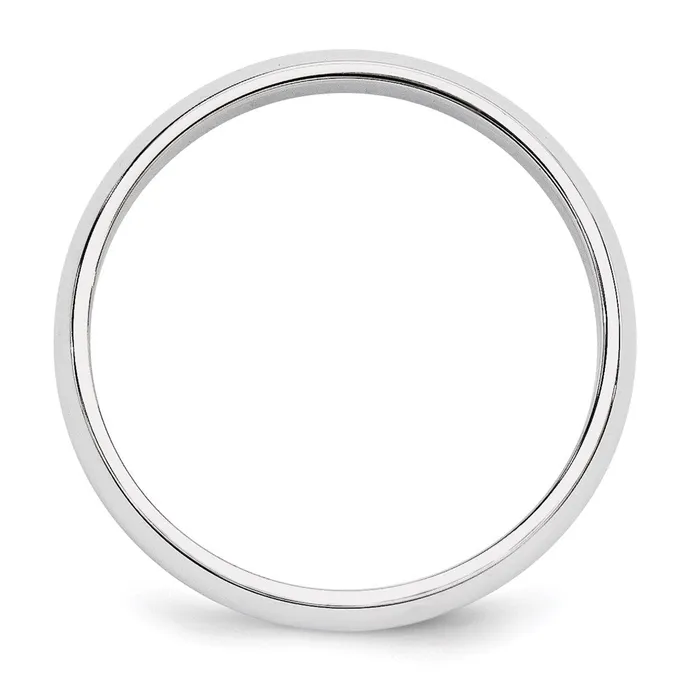 Rings Goldia Solid 14K Yellow Gold White Gold 5mm HalfRound MensWomens Wedding Band Ring Size 75
