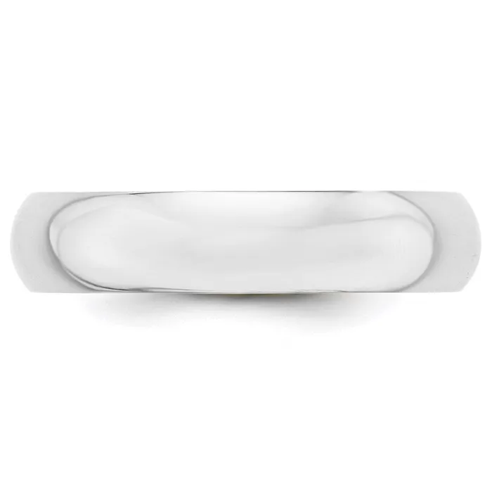 Rings Goldia Solid 14K Yellow Gold White Gold 5mm HalfRound MensWomens Wedding Band Ring Size 75