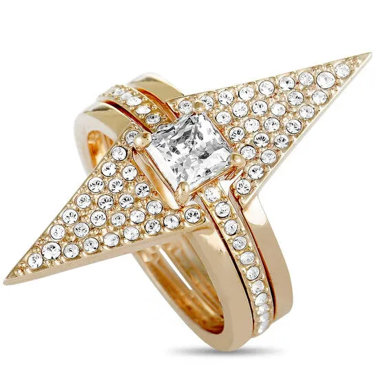 Rings JMS always Original Swarovski Funk Rose Gold Plated and Crystal Three Ring Set