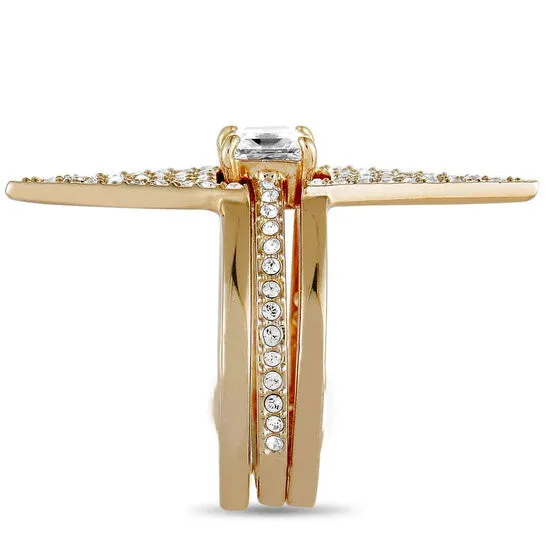Rings JMS always Original Swarovski Funk Rose Gold Plated and Crystal Three Ring Set