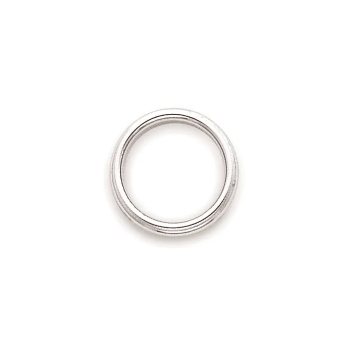 Rings Solid 10K White Gold 3mm Milgrain Half Round MensWomens Wedding Band Ring Size 135 Goldia