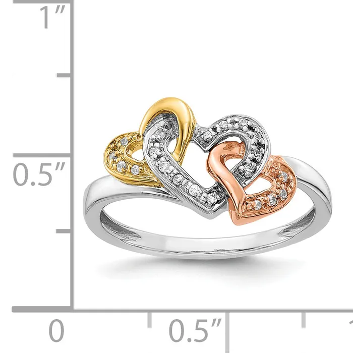 Solid 14k Yellow Gold Fancy Simulated CZ Ring Goldia Rings