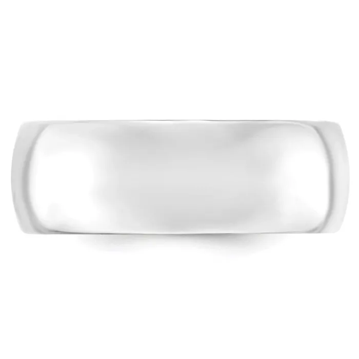 Solid 14K Yellow Gold White Gold 8mm Comfort Fit MensWomens Wedding Band Ring Size 55 Goldia Rings