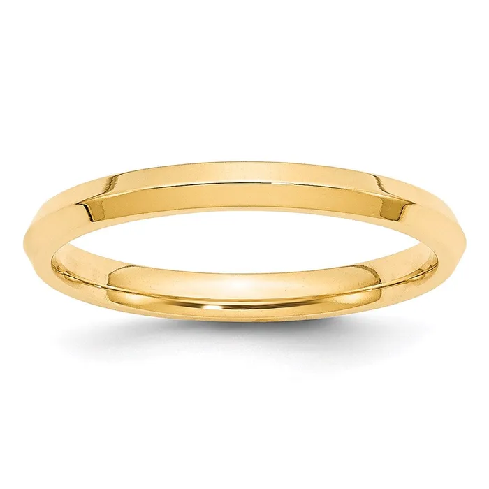 Solid 18K Yellow Gold 25mm Knife Edge Comfort Fit MensWomens Wedding Band Ring Size 11 Goldia Rings