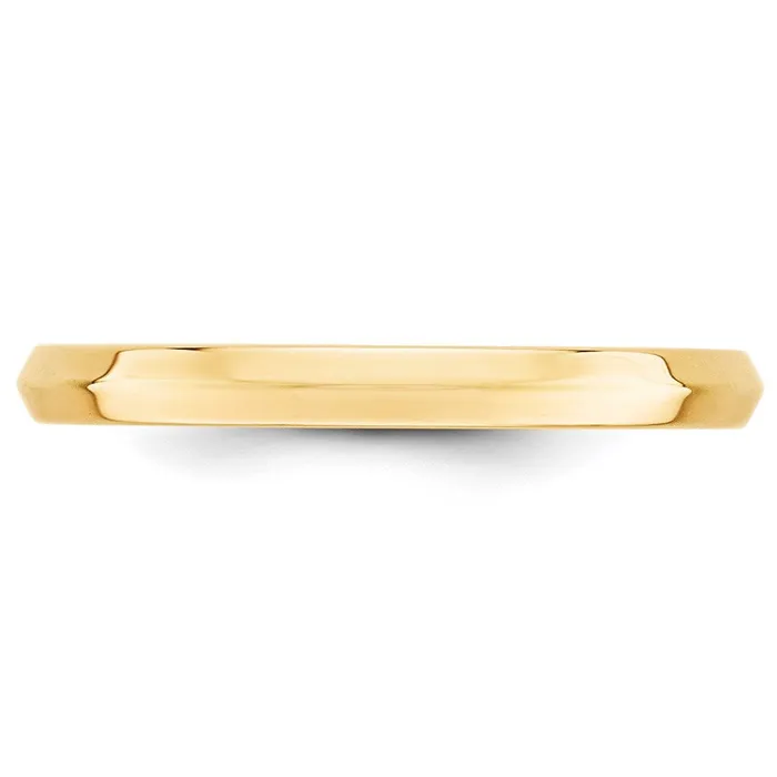 Solid 18K Yellow Gold 25mm Knife Edge Comfort Fit MensWomens Wedding Band Ring Size 11 Goldia Rings