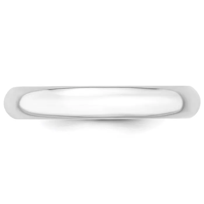 Solid 18K Yellow Gold White Gold 4mm Comfort Fit MensWomens Wedding Band Ring Size 45 Goldia Rings