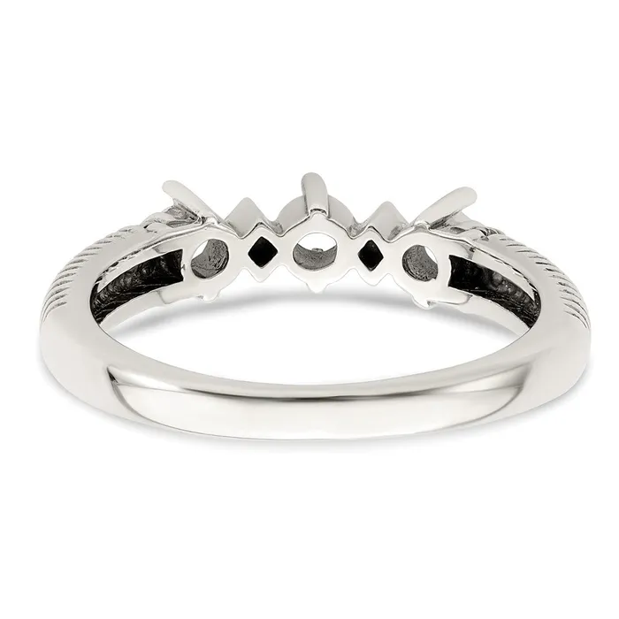 Sterling Silver u0026 14k Threestone and Diamond Mothers Ring Goldia Rings