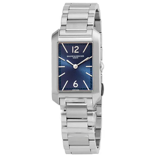 Watches JMS always Original Baume et Mercier Hampton Quartz Blue Dial Ladies Watch 10476