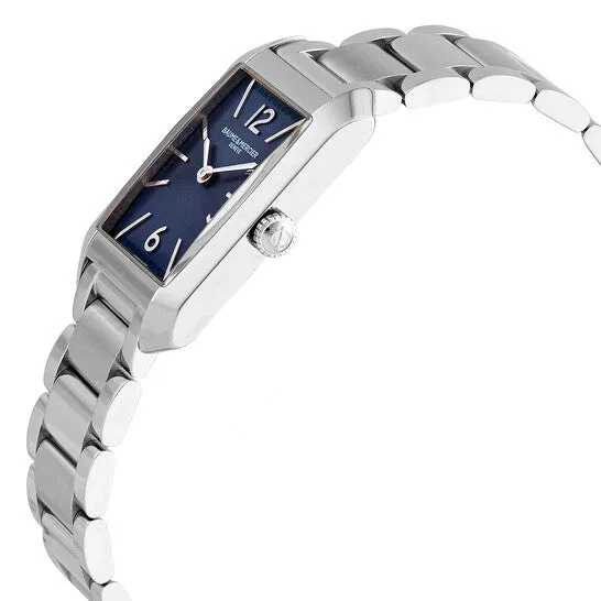 Watches JMS always Original Baume et Mercier Hampton Quartz Blue Dial Ladies Watch 10476