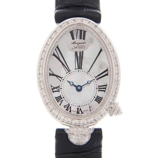 Watches JMS always Original Breguet Reine de Naples Automatic Diamond White Dial Ladies Watch 8928BB51944DD0D