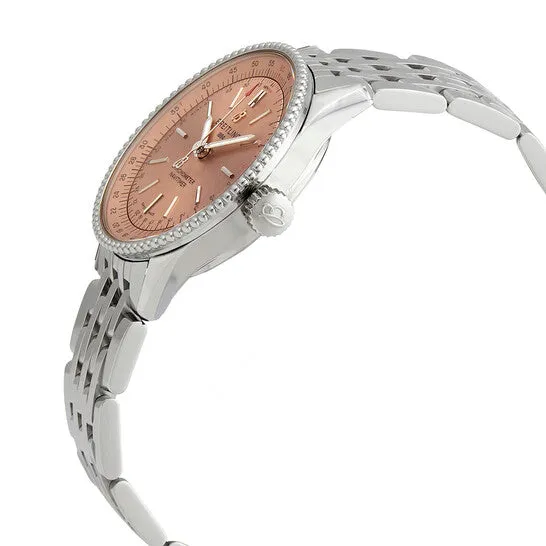 Watches JMS always Original Breitling Navitimer Automatic Chronometer Cooper Dial Ladies Watch A17395201K1A1