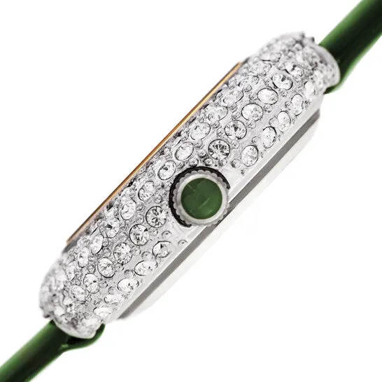 Watches JMS always Original Burgi Quartz Diamond Green Dial Ladies Watch BUR195GN