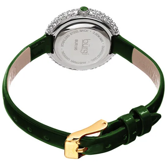 Watches JMS always Original Burgi Quartz Diamond Green Dial Ladies Watch BUR195GN