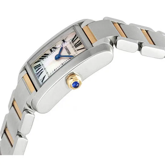 Watches JMS always Original Cartier Tank Francaise Pink Mother of Pearl Ladies Watch W51027Q4