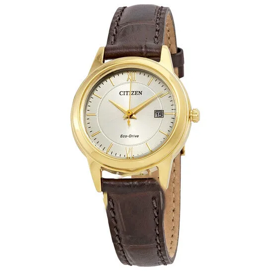 Watches JMS always Original Citizen EcoDrive Corso Silver Dial Ladies Watch FE108205A