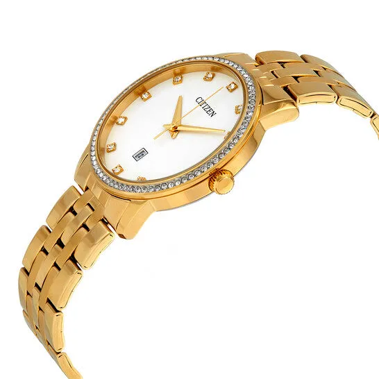 Watches JMS always Original Citizen Quartz White Crystald Dial Ladies Watch BI503256A