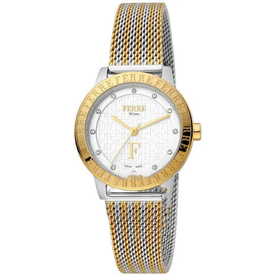 Watches JMS always Original Ferre Milano Classic Quartz White Dial Ladies Watch FM1L174M0071
