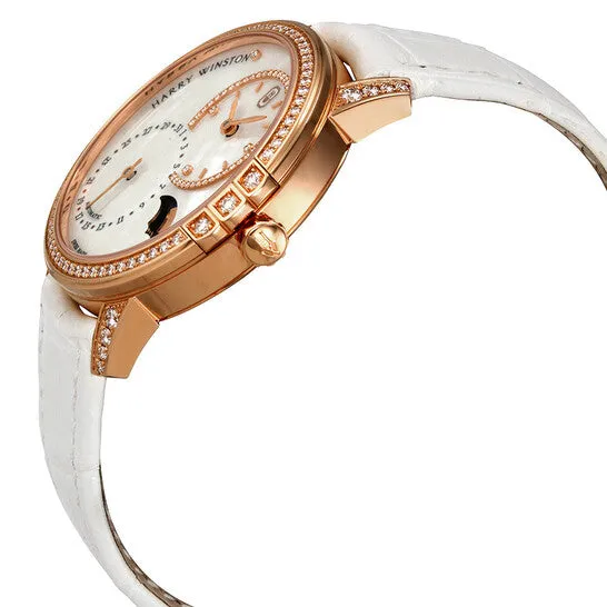 Watches JMS always Original Harry Winston Midnight White Mother Of Pearl Dial Automatic Ladies Watch MIDAMP36RR001