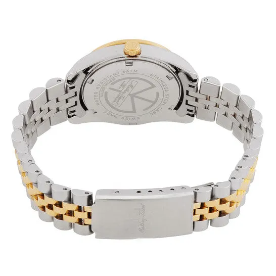 Watches JMS always Original MatheyTissot Mathy Rainbow Quartz White Dial Ladies Watch D809BQYI
