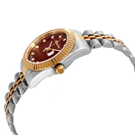 Watches JMS always Original MatheyTissot Rolly III Crystal Brown Dial Ladies Watch D810BM