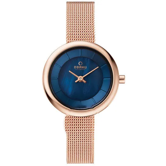 Watches JMS always Original Obaku Stille Quartz Blue Dial Ladies Watch V146LXVLMV