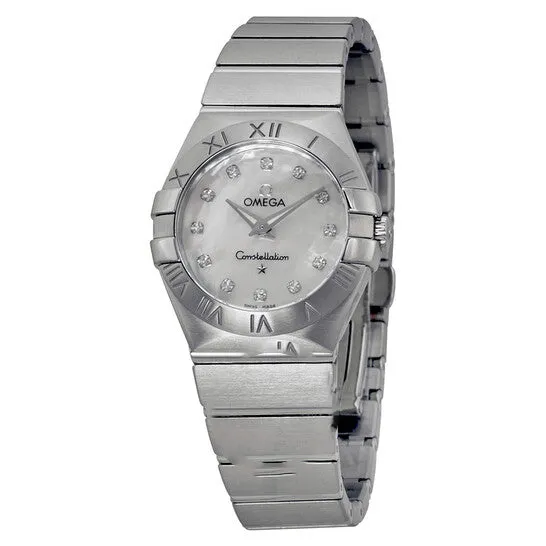 Watches JMS always Original Omega Constellation Mother of Pearl Diamond Dial Ladies Watch 12310276055001