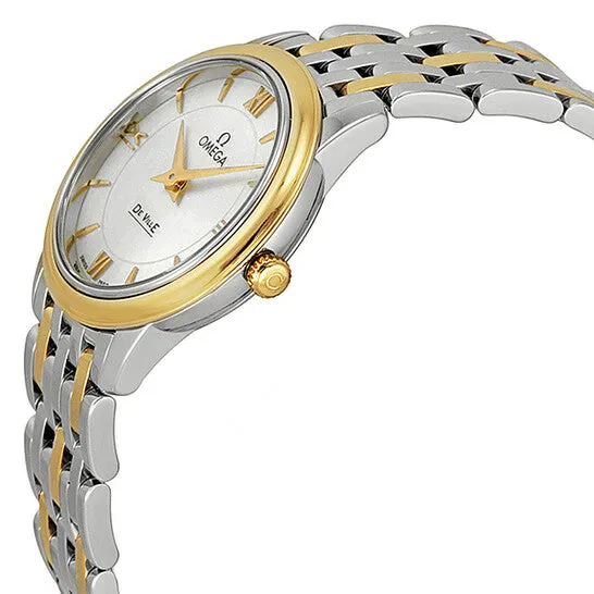 Watches JMS always Original Omega De Ville Prestige White Mother of Pearl Dial Ladies Watch 42420276005001