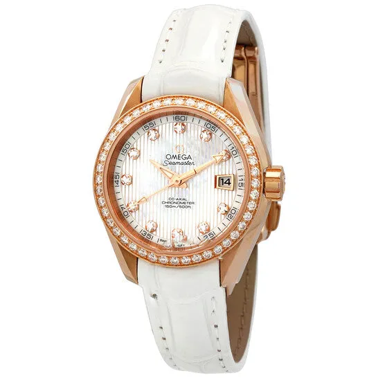 Watches JMS always Original Omega Seamaster Aqua Terra Diamond Ladies Watch 23158302055001