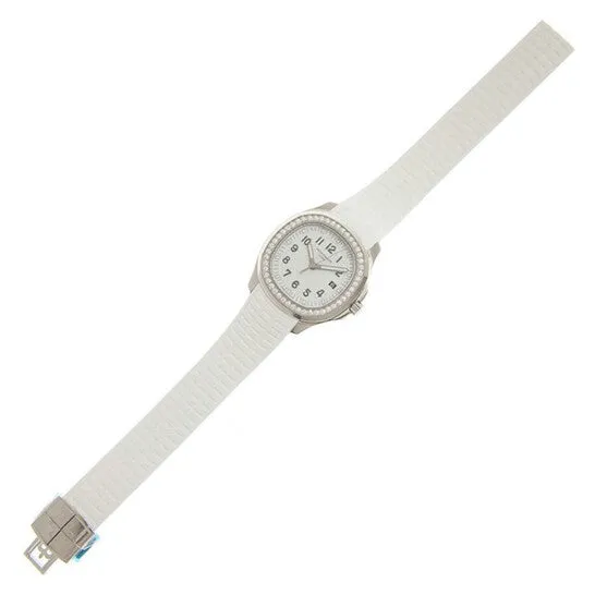 Watches JMS always Original Patek Philippe Aquanaut Luce Quartz Diamond White Dial Ladies Watch 5267200A010