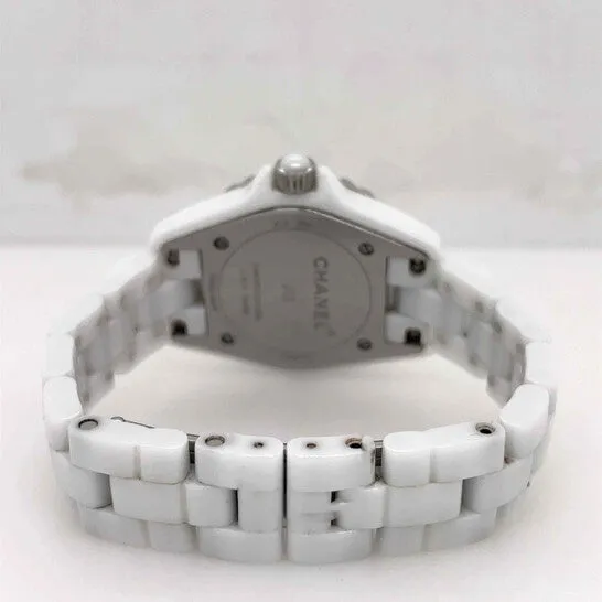 Watches JMS always Original Preowned Chanel J12 Diamond White Dial Ladies Watch H4466
